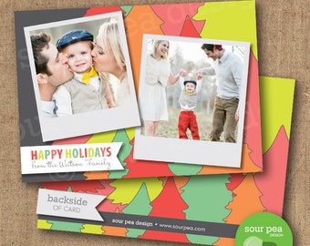 Christmas Card Photo Christmas Card Holiday by SourPeaDesign