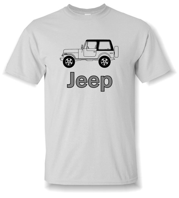 Jeep CJ Design T-Shirt SMLXL.