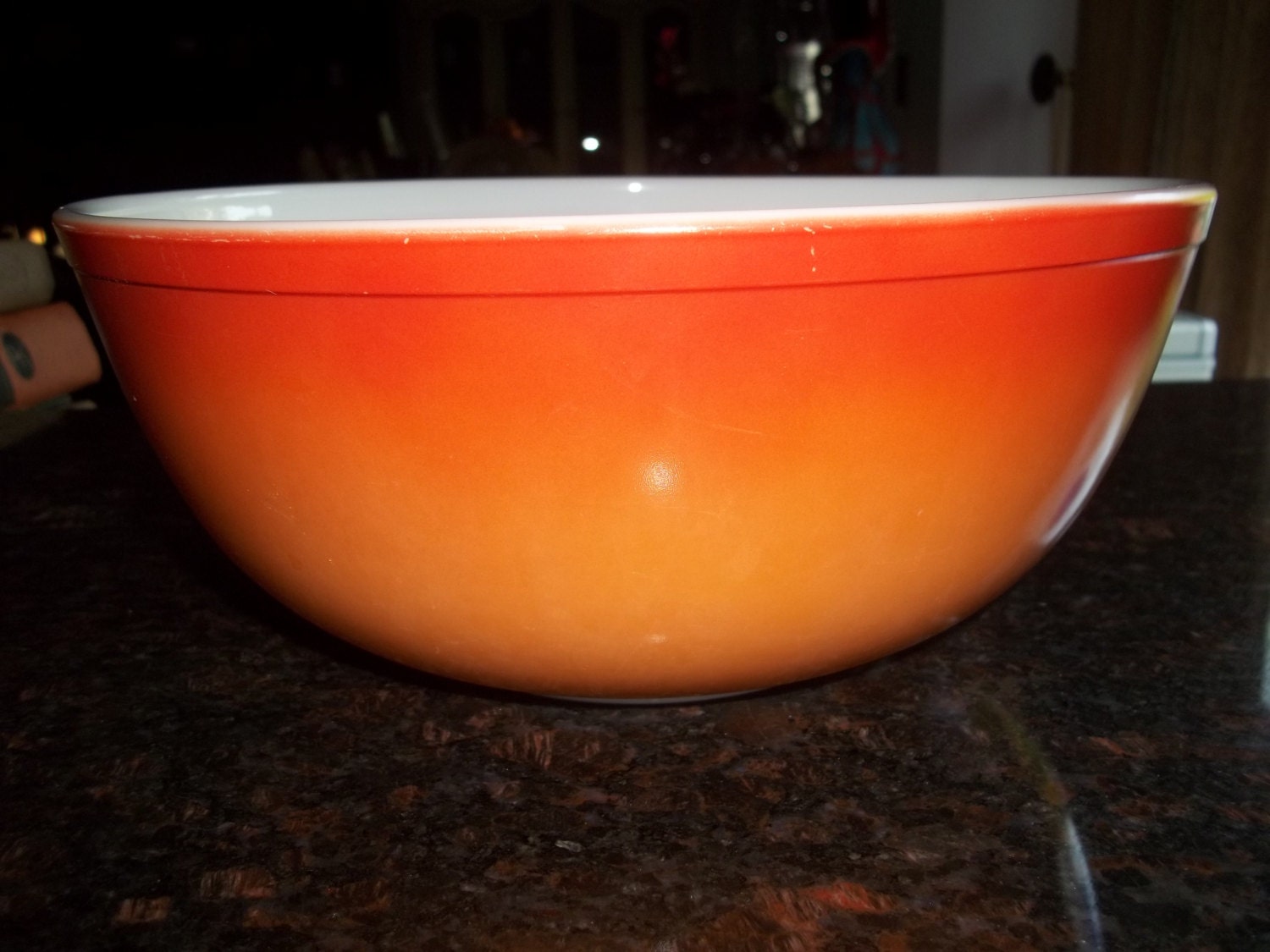 Orange Glo 404 Vintage Pyrex Nesting Mixing Bowl 4 Quart
