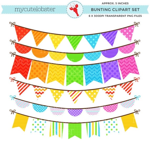 rainbow bunting clipart free - photo #18