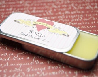 Solid Perfume - Gorgo - Perfume Crème Tin - Fig, Apple, Bergamot, Sage, Honey, Lily of the Valley, and Amber