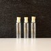 3 Clear Glass Vials with Corks (2.76" tall x .67" diameter), 2 dram capacity - Small Bottles