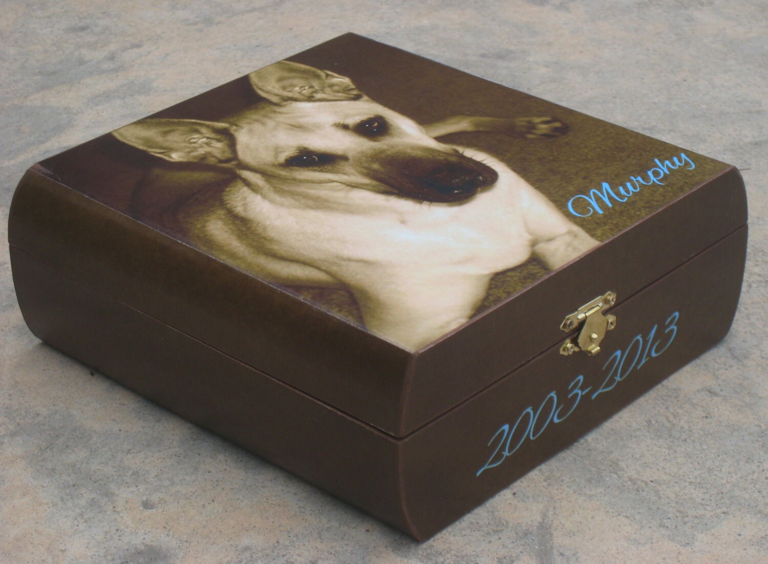 Pet Memorial Keepsake Box Pet Urn by DesignsByPictureThis on Etsy