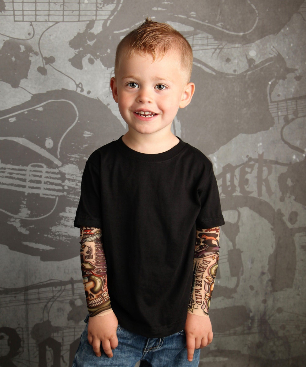 Kids Tattoo Sleeve Shirt Toddler Tattoo Sleeve Shirt