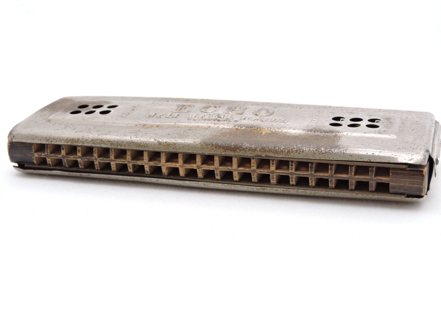 Vintage Hohner Echo Double Sided Harmonica