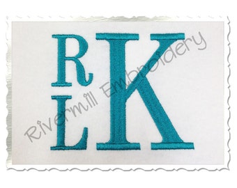 Boys Stacked Monogram Machine Embroidery Alphabet Font - 3 Sizes