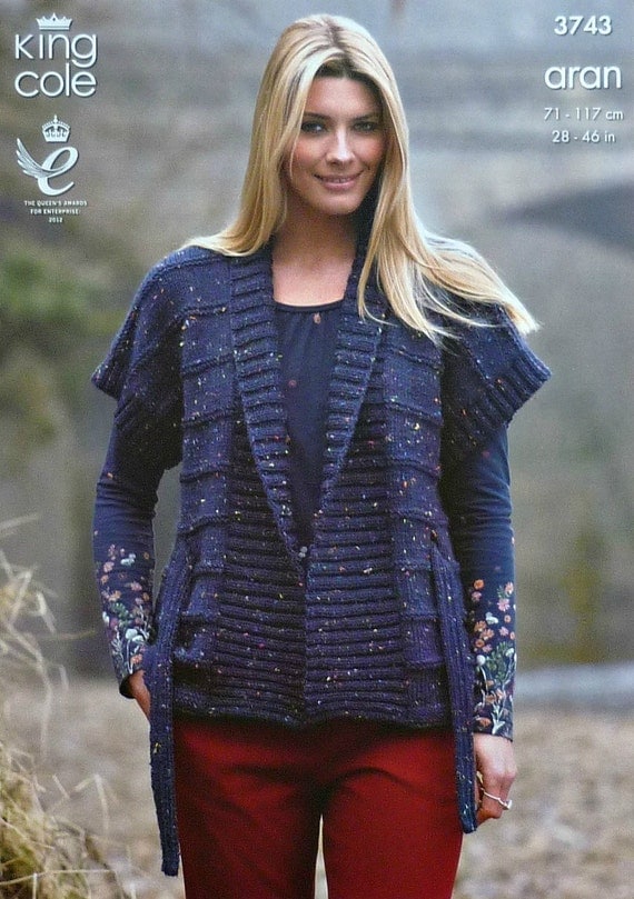 Womens Knitting Pattern K3743 Ladies/Childrens Belted