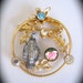 Stunning Vintage Sparkly 50"s VIRGIN MARY Brooch- A Rare collectible