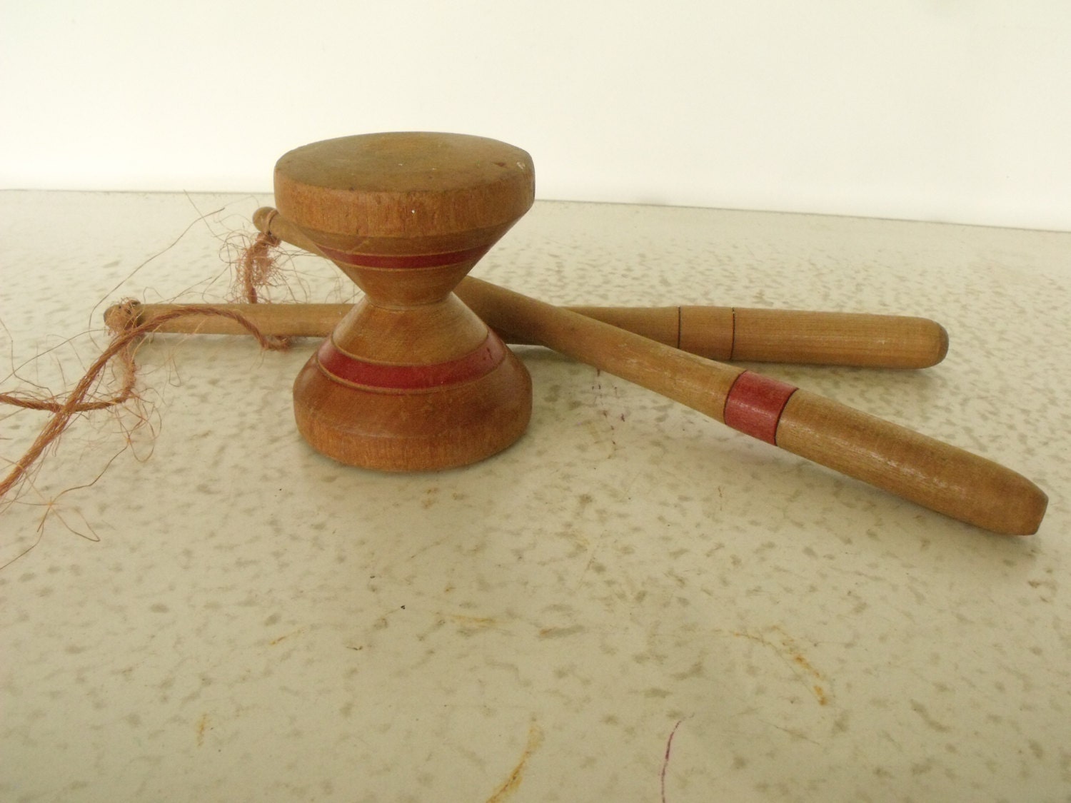 vintage wooden yoyo