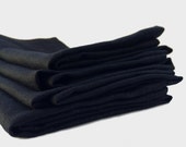 Black Linen Napkins...20" Square (Set of 4)