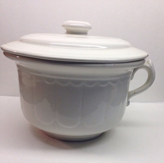 D.E.Mc.N.P. Co. Liverpool Chamber Pot w Lid by PriorMemories