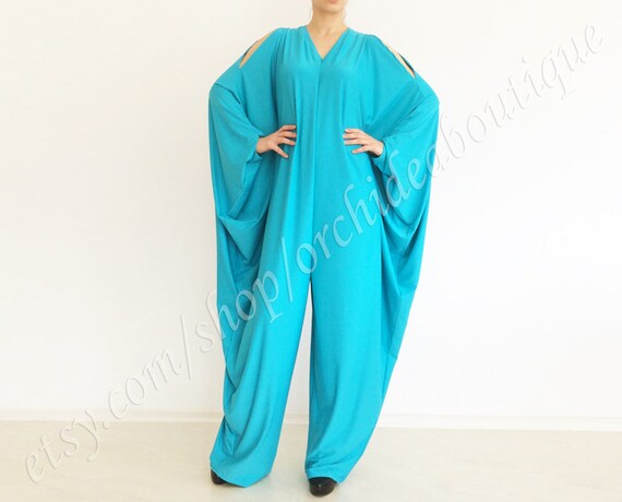 RIVIERA JUMPSUIT turquoise maxi multi way by orchideaboutique
