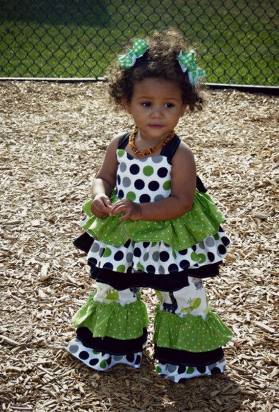 Baby Kara's Triple Ruffle Pants PDF Pattern by  