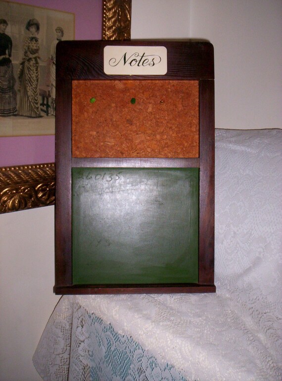 Vintage Message Bulletin Board Combination by SusOriginals on Etsy
