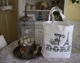 Reusable grocery tote, bag
