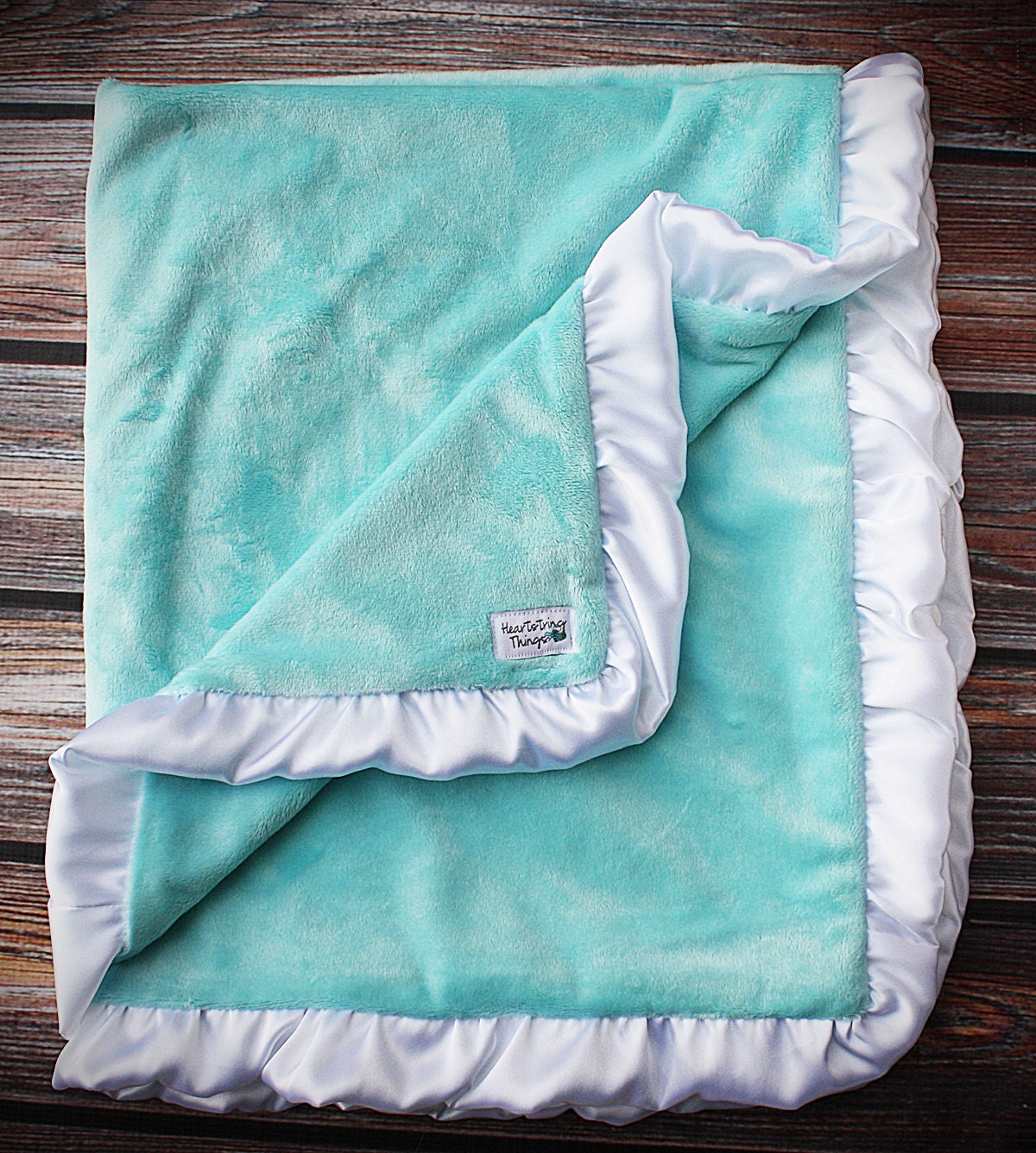 Minky Blanket aqua blanket aqua blue cuddly blanket soft