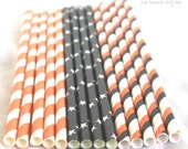 25 HalloWeeN MiX PaPer Straws--- with Free Printable Flags Il_170x135