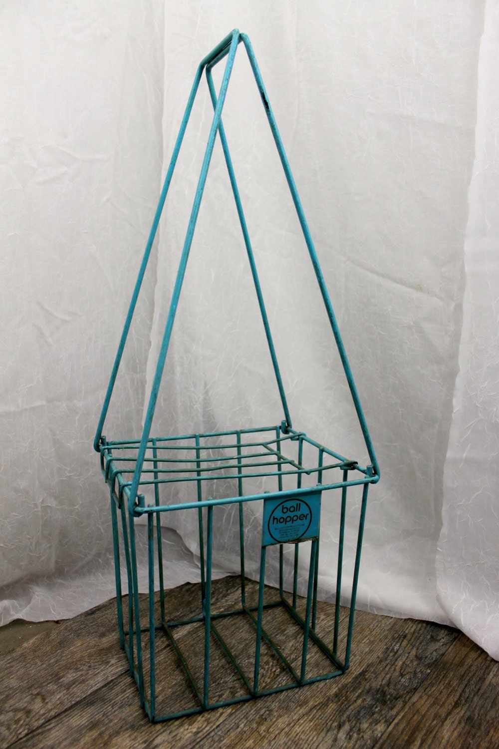 Vintage Ball Hopper Tennis ball holder by Obsoletestreet on Etsy