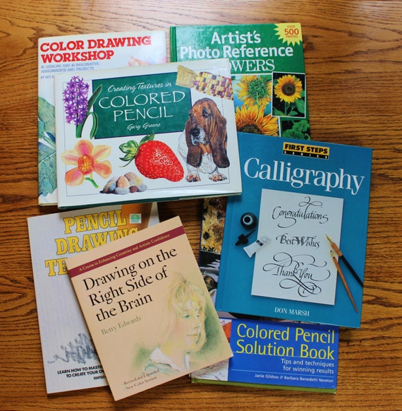 Art Instruction Books Set of Seven Books Calligraphy