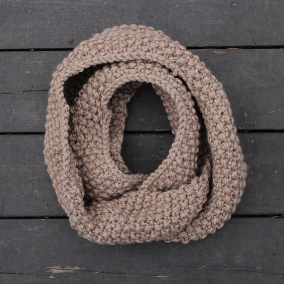 The Cape North Scarf seed stitch chunky hand knit infinity