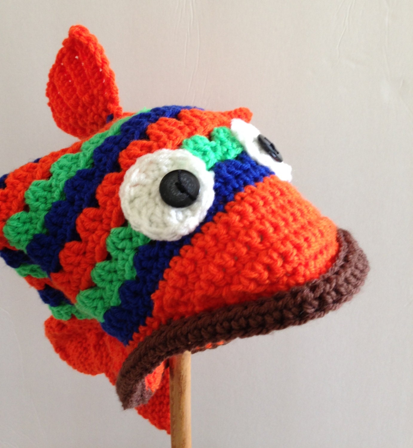 Crochet Fish Hat Adult Fish Hat Crochet Hat