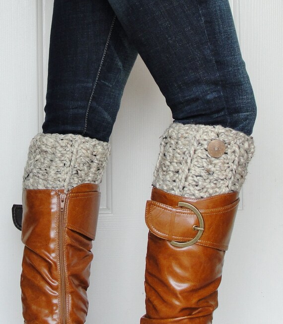 Womens Boot Cuffs Crochet Boot Cuffs Boot Cuffs Wool Leg