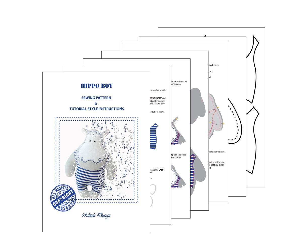 hippo sewing pattern