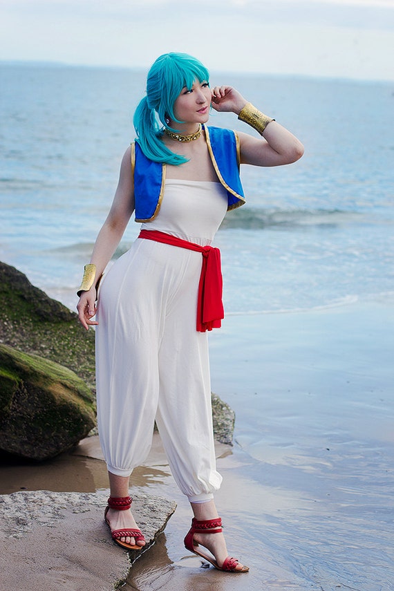 Bulma Briefs Dragon Ball Z Cosplay Costume 