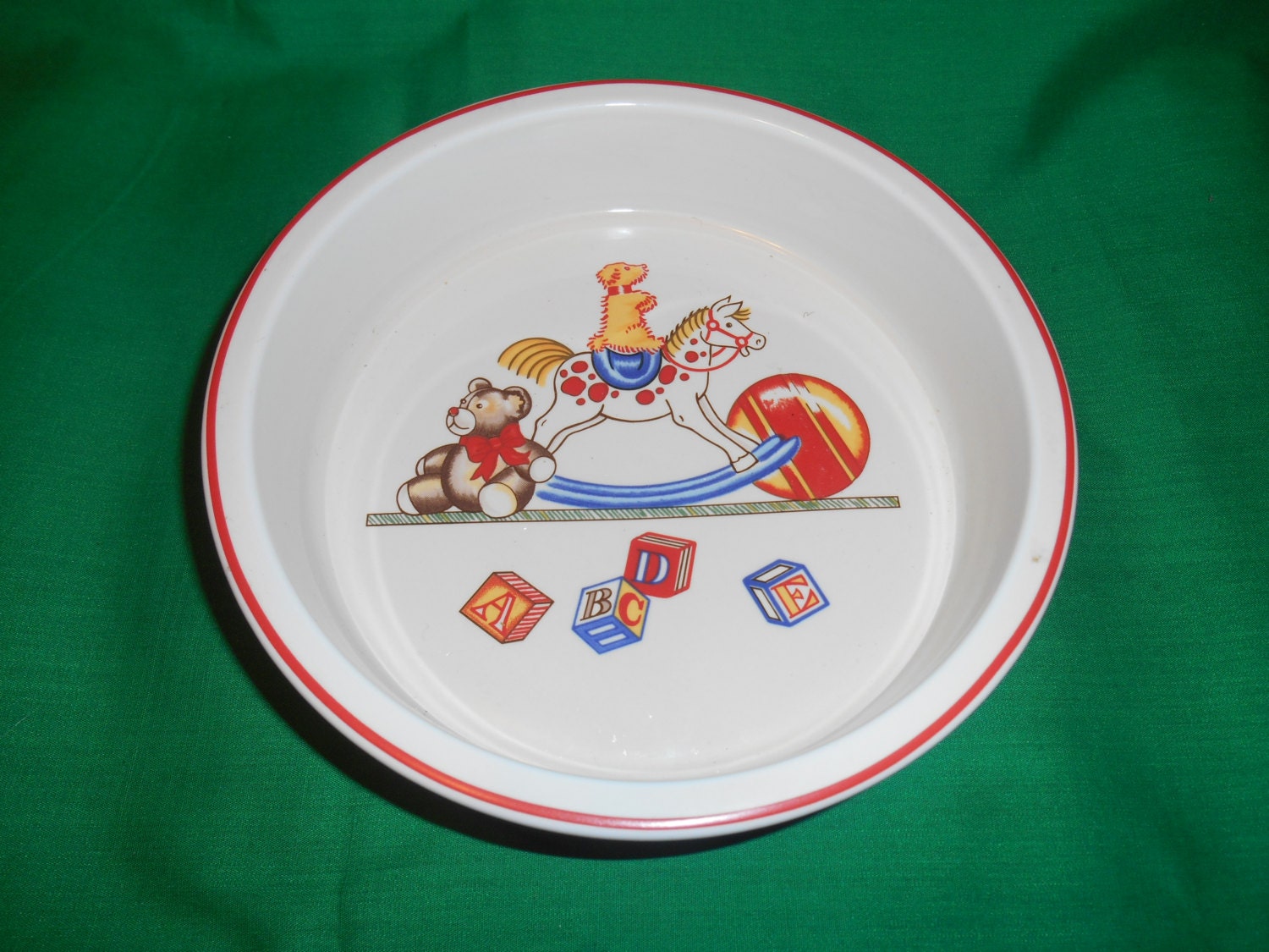 One (1), 7″ Porcelain Child’s Bowl, from Tiffany & Co., in the Tiffany