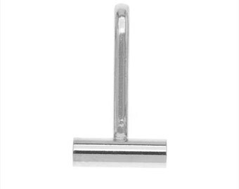 Convert your pin to pendant necklace any time 2 Silver Plated Horizontal Pin Converter. Easy solution to convert your Brooch To a Pendant