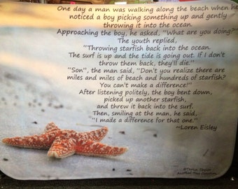 Popular items for starfish poem on Etsy