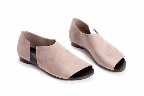 open toe flat shoes uk