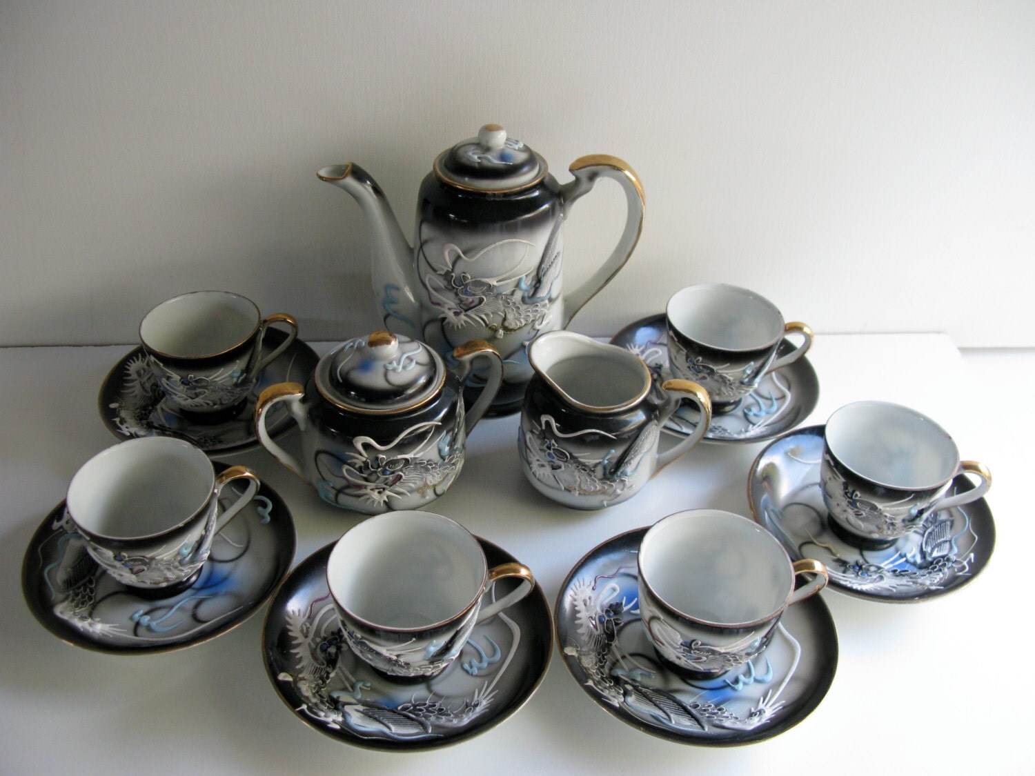 MORIAGE DRAGONWARE SET / Demitasse Tea Service