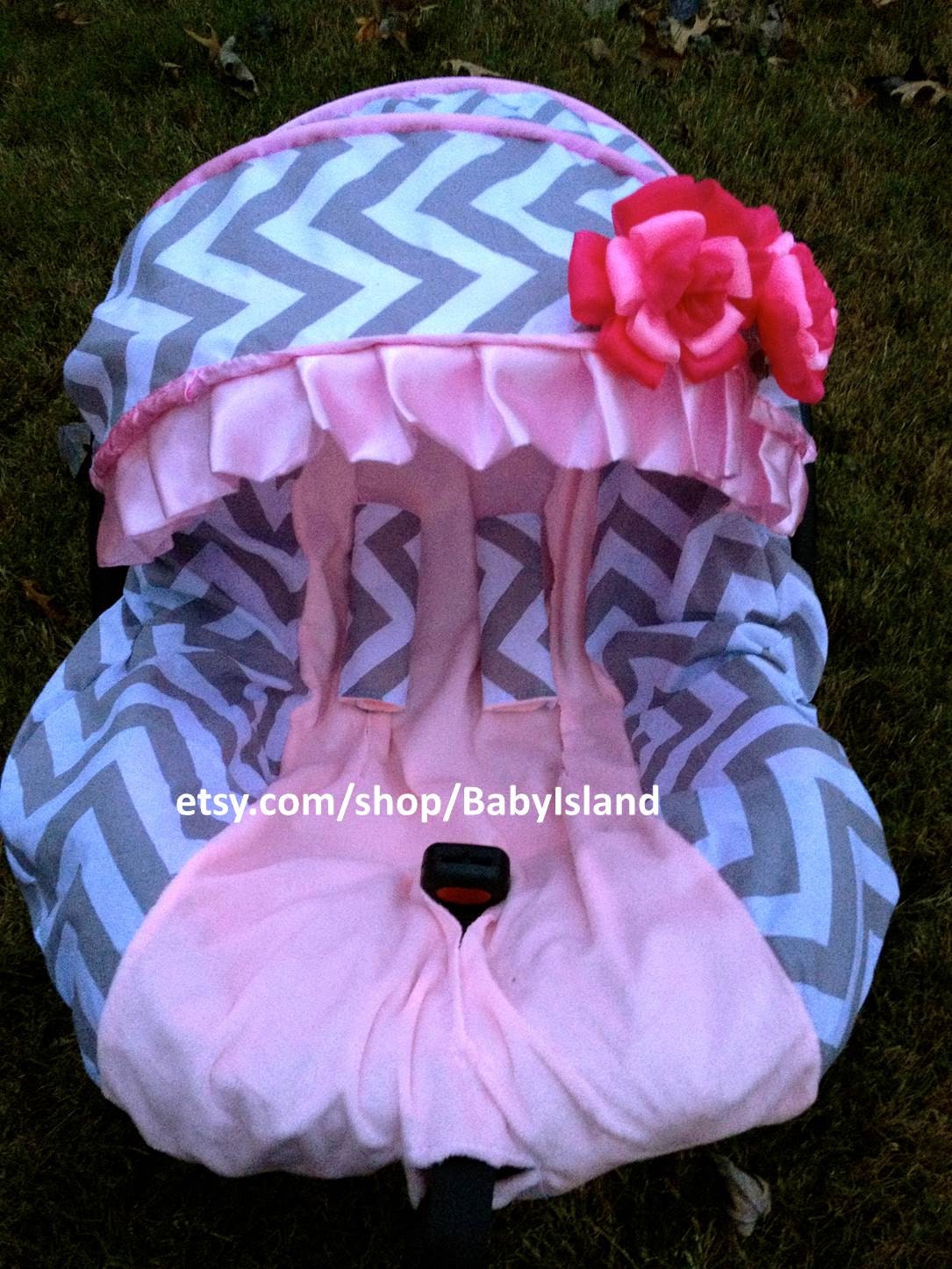 Baby Car Seat Cover Canopy Blanket Infant Car Seat by BabyIsland