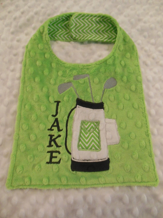 Lime Green Golf Bag Bib