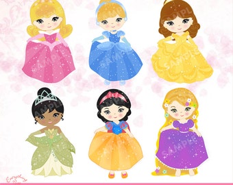 Princess and Knight Clip Art Set by 1EverythingNice on Etsy