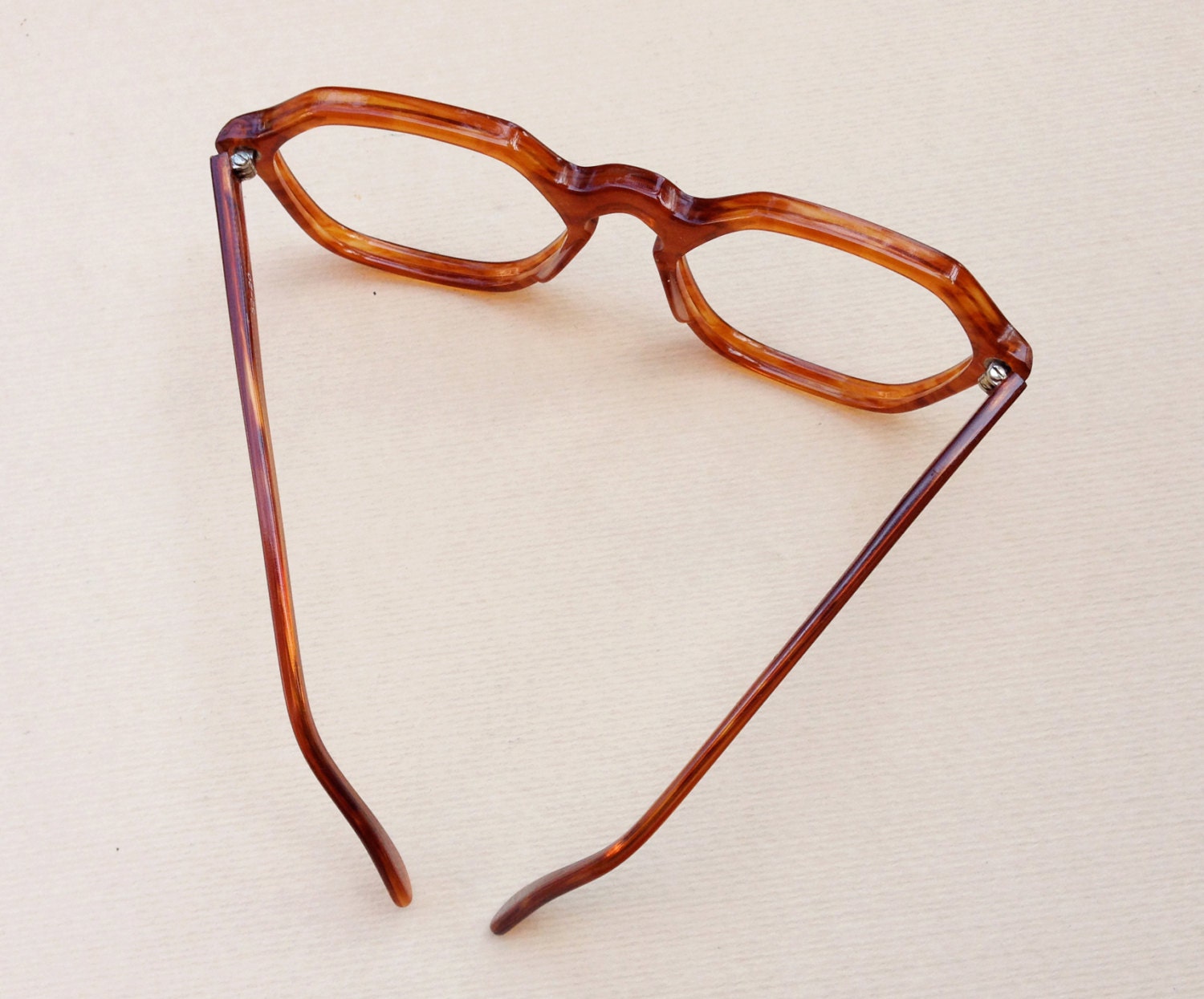 Vintage Italian eyeglasses Sunglasses frame / Geometric