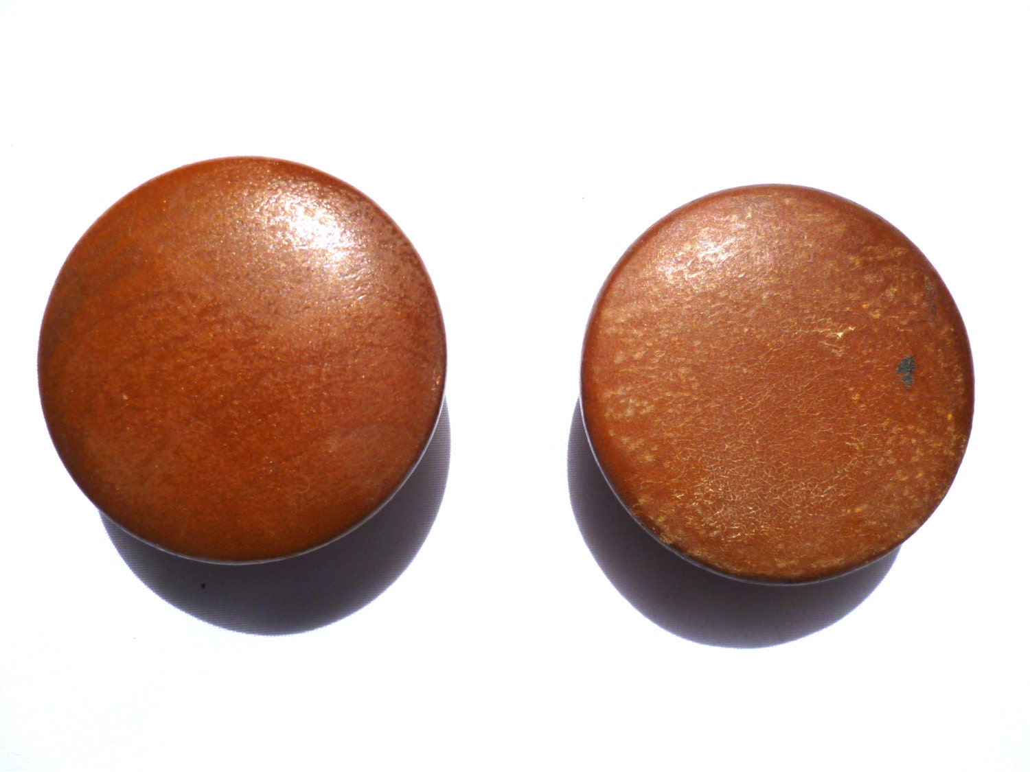 Vintage Drawer Wooden knobs / Set of Two Haute Juice