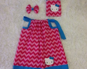 Hello Kitty Pillowcase Dress Purse and Bow