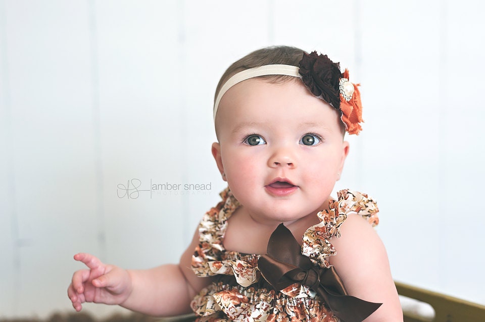 Baby Headband Fall Headband Thanksgiving headband newborn