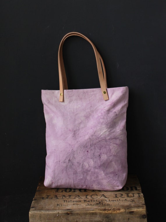 Items similar to SALE Natural Dye Tote Orchid on Etsy