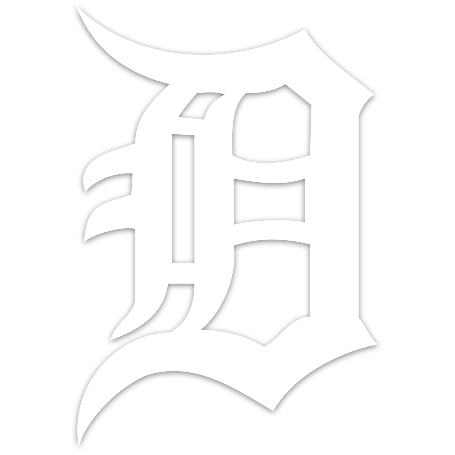 Detroit Tigers Olde English D Logo MLB Baseball Car by juicydecals