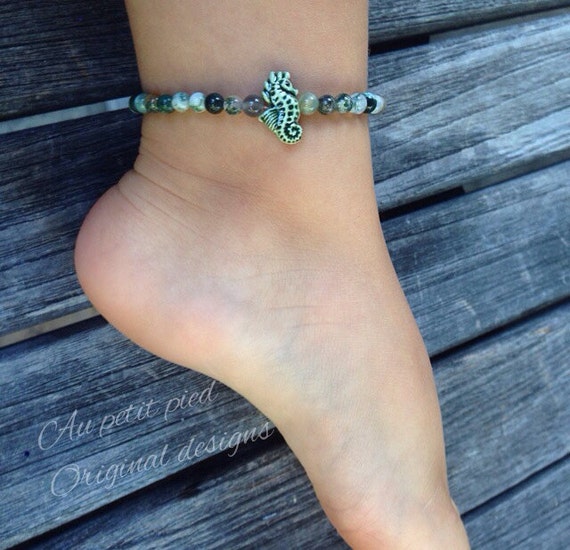 Seahorse Baby ankle bracelet toddler bracelet seahorse baby