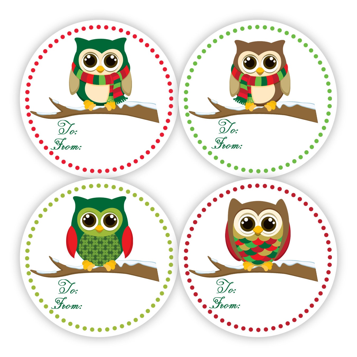 christmas gift tag stickers fun red and green polka dots christmas gift tag stickers fun red and green polka dots