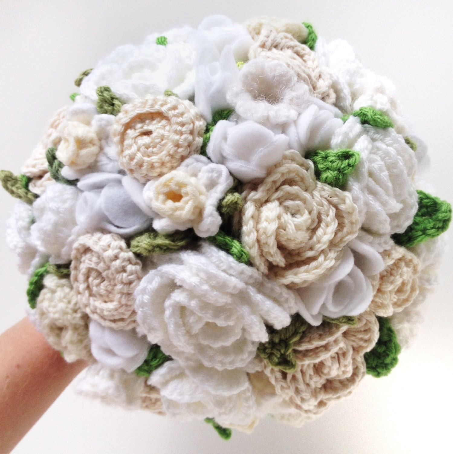 Keepsake Crochet Wedding Bouquet Wedding White Elopement