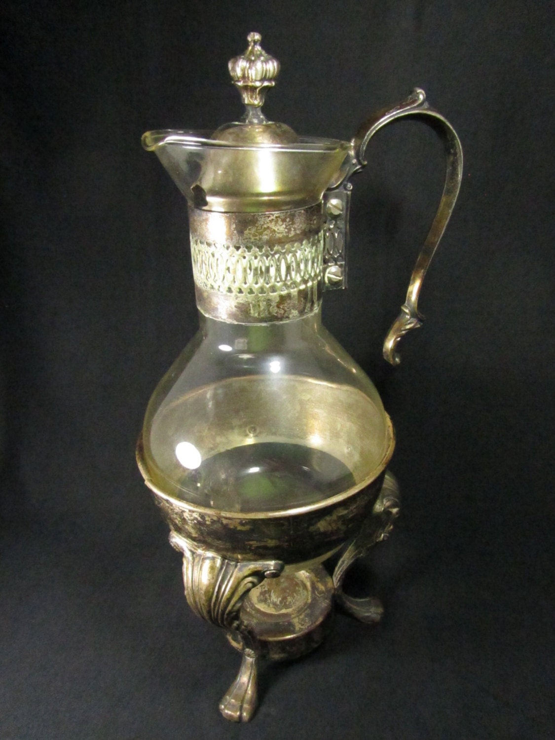 Vintage Coffee Carafe Silver Plate Wedding by ShayesChicDecorNMore