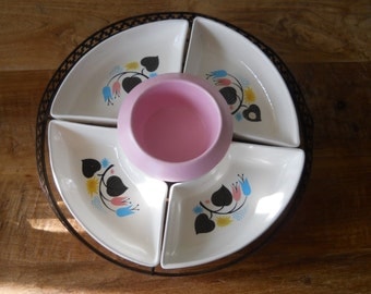 Mod Northington Chip and Dip Set with Metal Lazy Susan