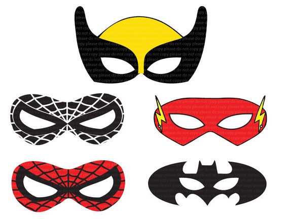 Flash Superhero Mask Template