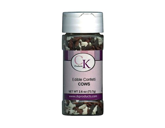 Cow Edible Confetti - Cake Decoration - Sprinkles - Baking and Party Supplies Il_570xn