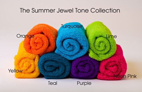 Summer Jewel Tone Collection in Stretch Knit Wraps 7 Colors
